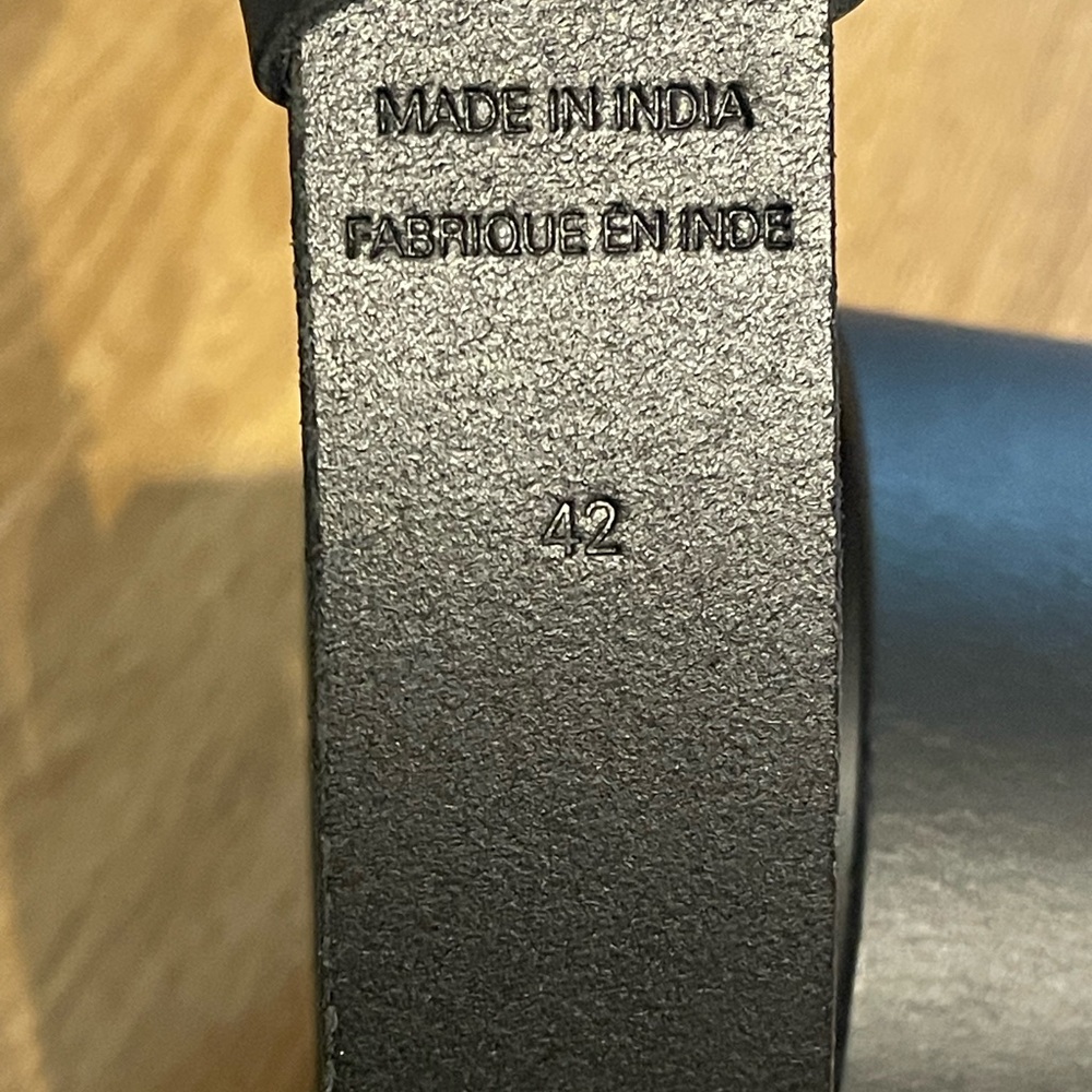 Ralph Lauren Black Leather Belt with Logo Buckle - Picture 7 of 7
